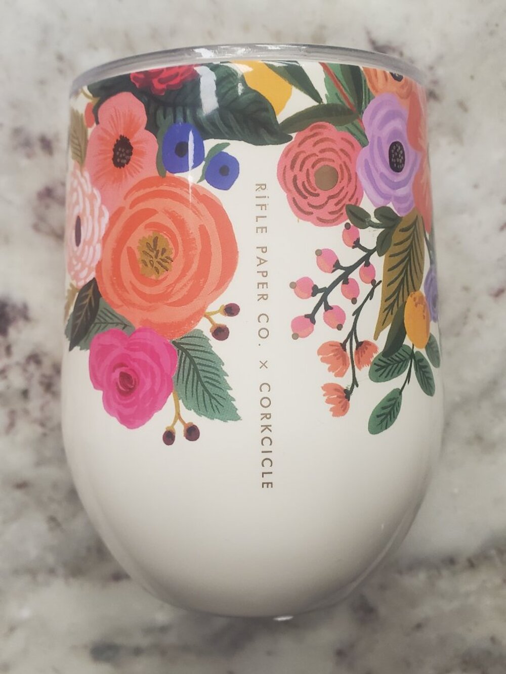 Rifle Paper Co x Corkcicle Floral Insulated Tumbler with Lid